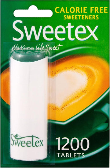 Sweetex Zero Calorie Sweetener, 1200 Tablets X 12, Zero Sugar, Slimming, Sweetener, Artificial, Improves Diet, Suitable For Diabetics, Sugar Substitutes, Baking Supplies