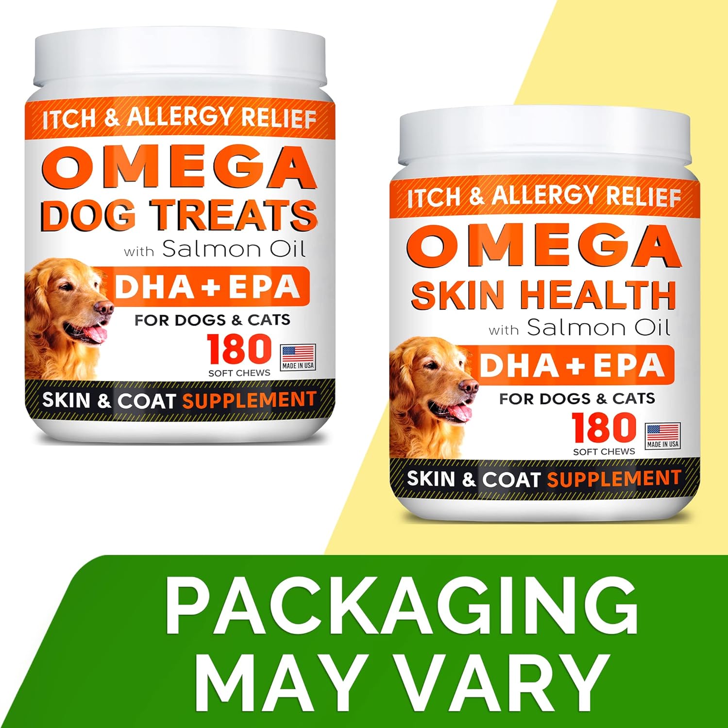 Omega 3 + Hemp + Glucosamine Bundle - Allergy & Itch Relief + Hip Joint Pain Relief - Omega 3, Chondroitin, MSM - Hot Spots Treatment, Anti Itch + Advanced Mobility Hemp Oil - 600 ct - Made in USA : Pet Supplies