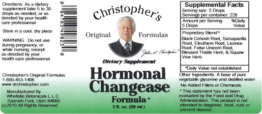 Hormonal Changease Dr. Christopher  Liq by Dr. Christopher's