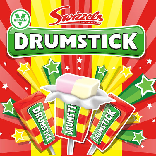 Swizzels Original Drumstick Lollies, Milk & Raspberry Flavour Sweets - 3Kg Bulk Bag Lollipops