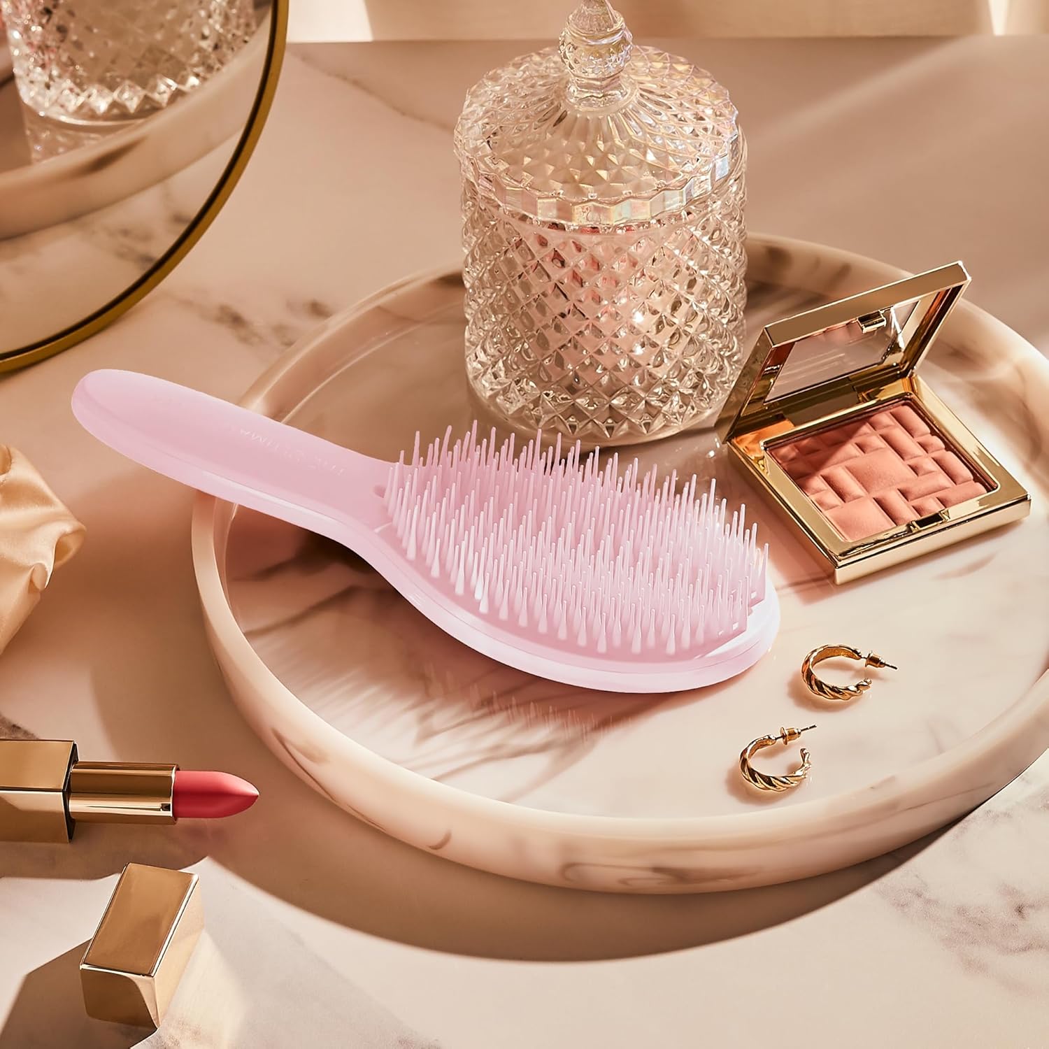 Tangle Teezer | The Ultimate Styler Hairbrush | Maintains & Blends Wigs, Weaves, Extensions & Clip-Ins | Finishing Brush for Adding Volume, Texture, Shine & Brushing Out Curls | Millennial Pink : Amazon.co.uk: Beauty