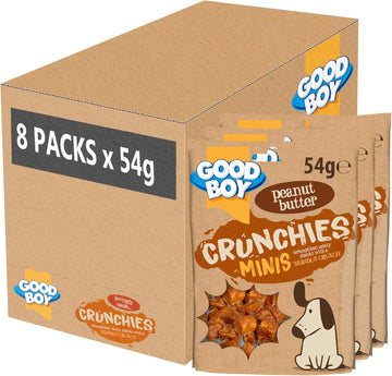 Good Boy Crunchies Chicken & Cheese - Natural Dog Treats - Training Treats - Bulk Box - 8 X 54G