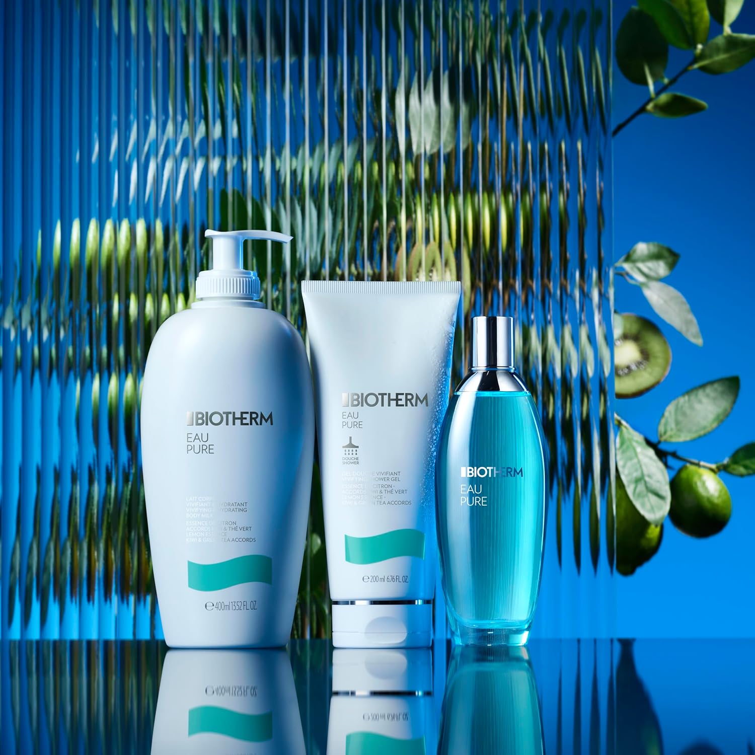 Biotherm Eau Pure Eau De Toilette: Lemon Essence, Kiwi, Green Tea Accords For Refreshing & Vivifying, All Skin Types, Instant Freshness, 96% Biodegradable, 94% Natural Origin, Spray, 3.4 Fl. Oz. : Beauty & Personal Care