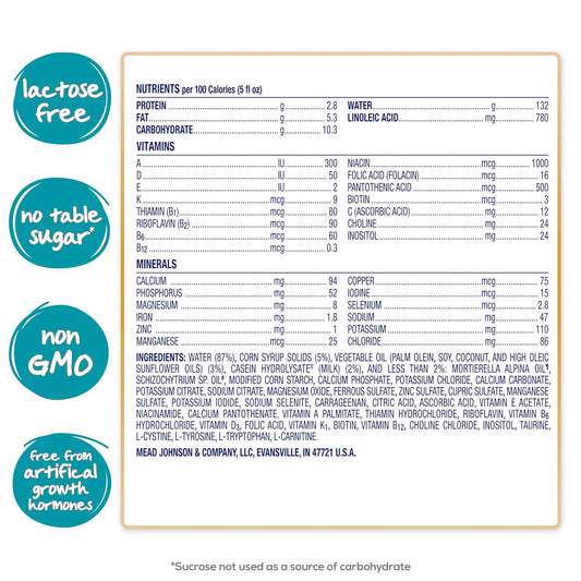 Enfamil Nutramigen Hypoallergenic Baby Formula, Lactose Free, Colic Relief from Cow's Milk Allergy Starts in 24 Hours, Brain Building Omega-3 DHA for Immune Support, 8 FL Oz (24 Count)