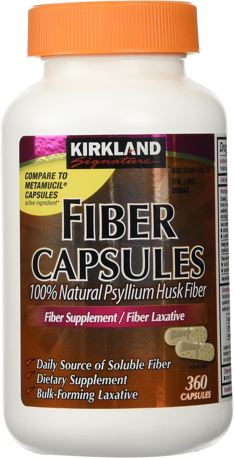 Kirkland Signature Kirkland Fiber Capsules, 2 Pack (360 Capsules Each)