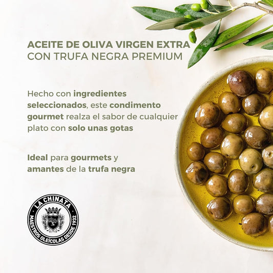 La Chinata, Spanish Extra Virgin Olive Oil, Truffle Flavour, 250 Ml Glass Bottle