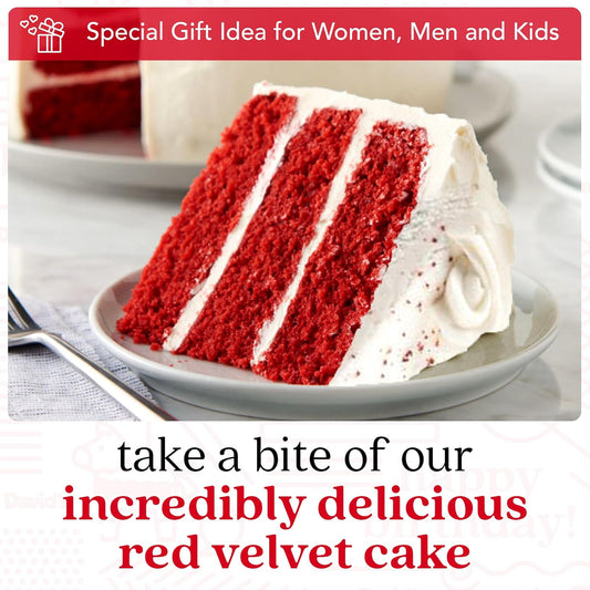 David’S Cookies Red Velvet Love Cake 10” - Hand Decorated Baked Moist Cake - Amazing Gourmet Dessert Gift Idea For Your Special Someone This Valentine'S Day Or Any Occasion