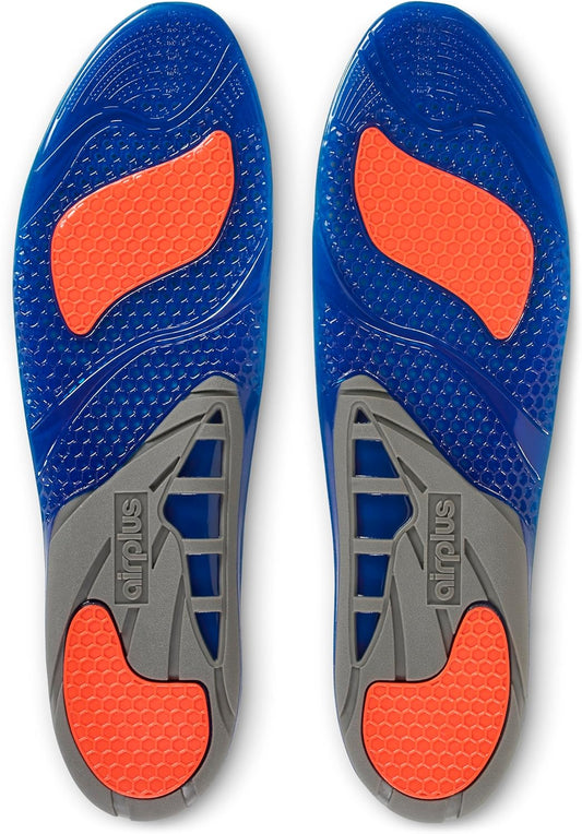 Airplus Extreme Active Gel Lightweight And Breathable Shoe Insoles For Cushion And Support, Men'S, Size 7-13