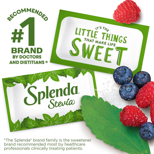 Splenda Stevia Zero Calorie Sweetener, Plant Based Sugar Substitute Granulated Powder, Single Serve Packets, 500 Count (Pack Of 1)