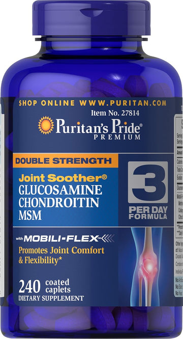 Puritan'S Pride Glucosamine, Chondroitin & Msm -3 Per Day Formula