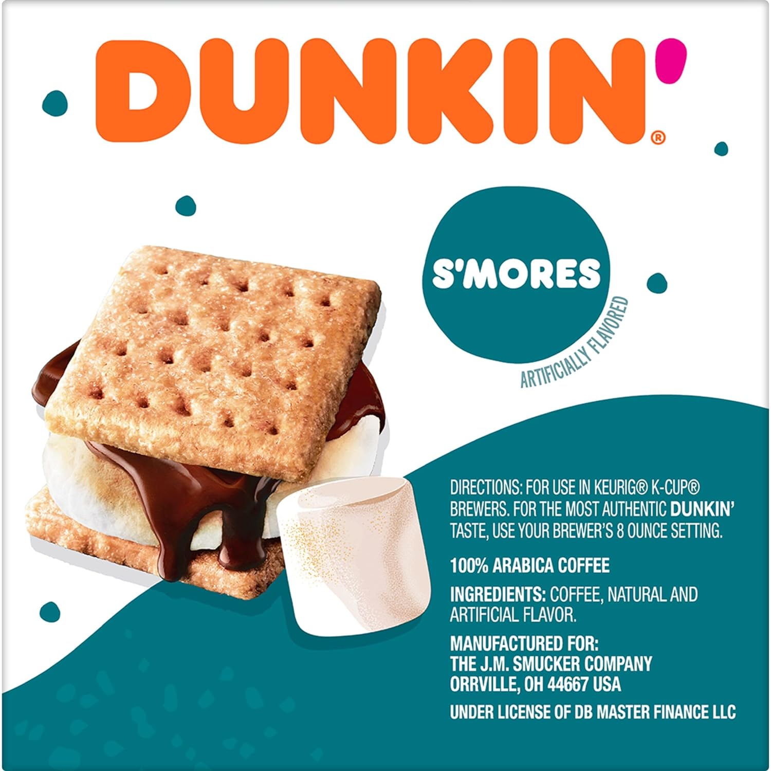 Dunkin’ S’mores Flavored Coffee, 10 Keurig K-Cup Pods : Grocery & Gourmet Food