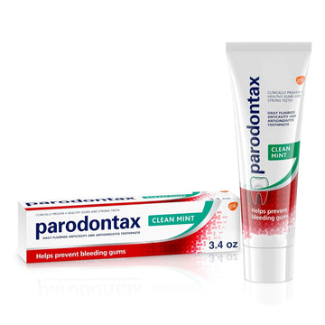 Parodontax Toothpaste for Bleeding Gums, Gingivitis Treatment and Cavity Prevention, Clean Mint - 3.4 Ounces