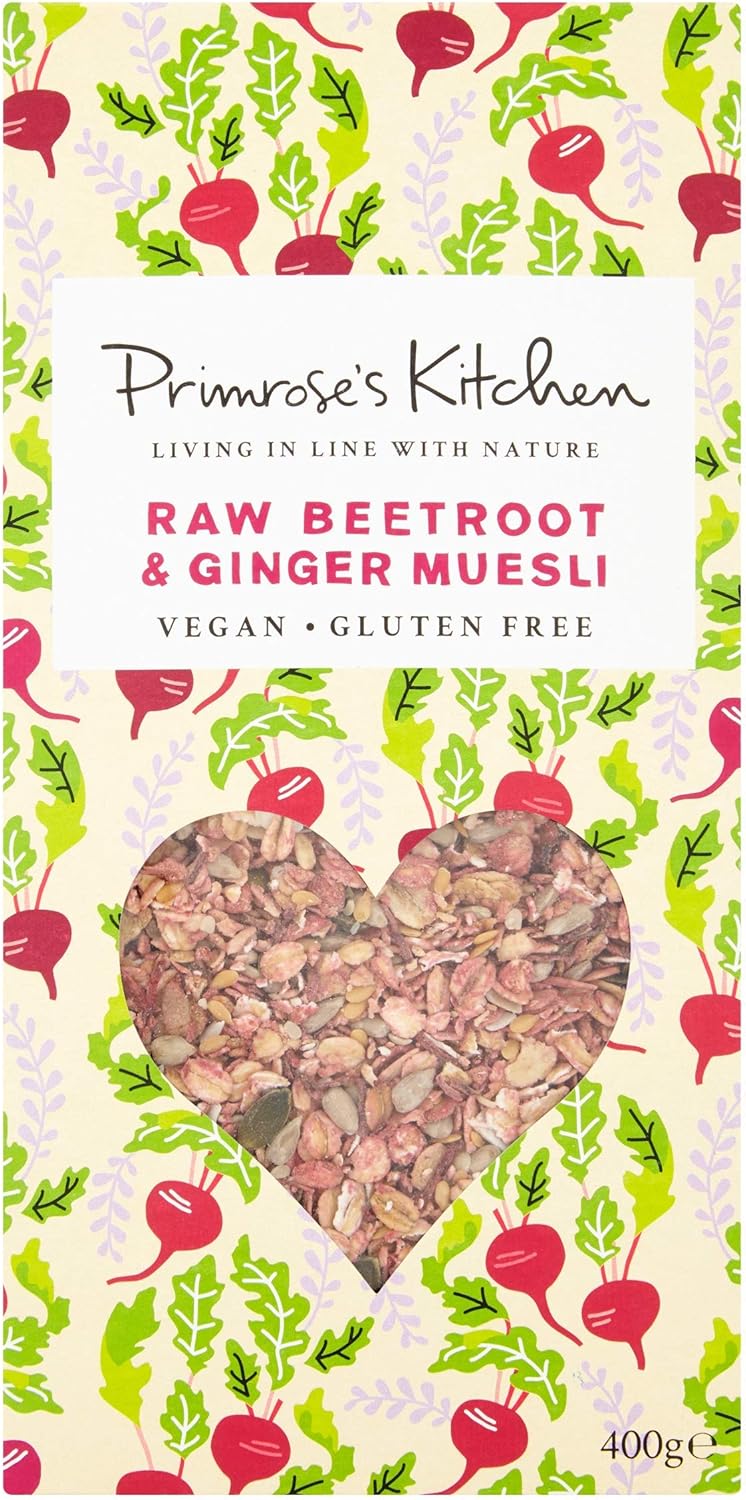 Primrose'S Kitchen Primrose'S Kitchen Organic Beetroot And Ginger Muesli 400 G (Pack Of 6)