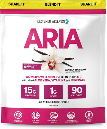 Designer Wellness, Aria, Women's Wellness Low Calorie Vanilla Protein