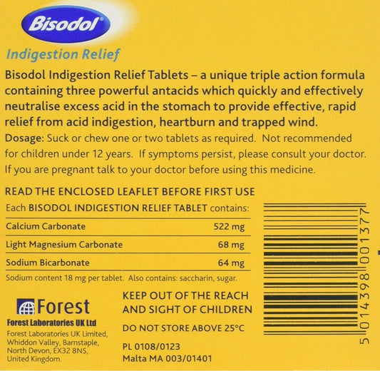 Bisodol Tablets 100 [Personal Care]