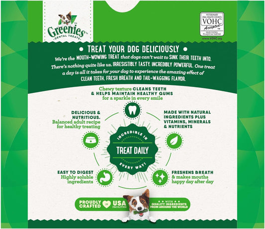 Greenies Original Large Natural Dental Care Dog Treats, 54 oz. Pack (34 Treats)