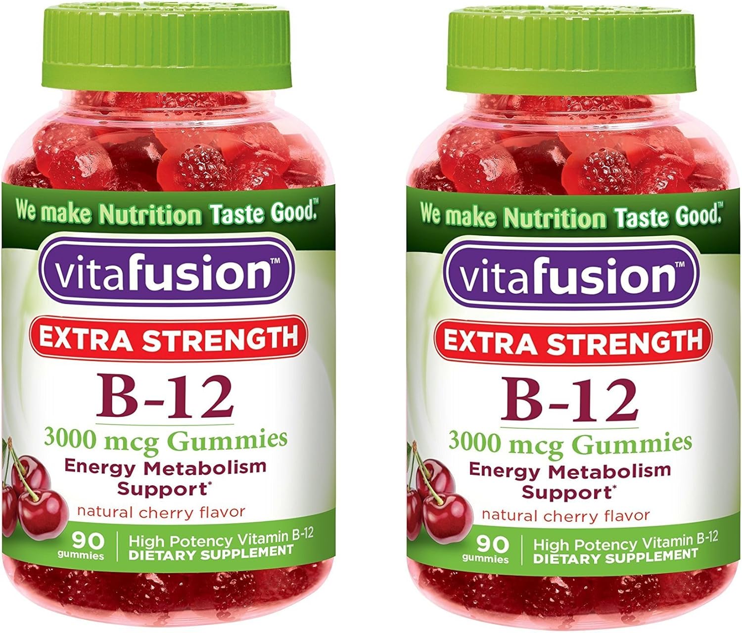 Vitafusion Extra Strength B12 Gummies, 180 Count