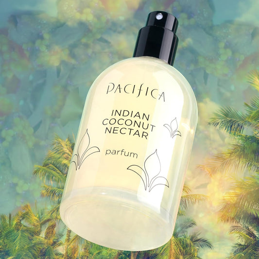 Pacifica Beauty, Indian Coconut Nectar Spray Perfume, Natural & Essential Oils, Creamy Coconut, Vanilla, Sugar, Eau De Toilette, 2 OZ