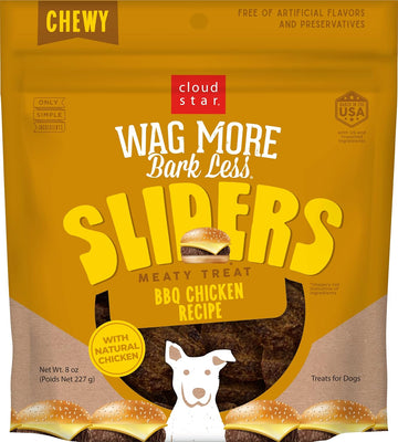 Cloud Star Wag More Bark Less Sliders Dog Treats, Bbq Chicken 8 Oz. Bag