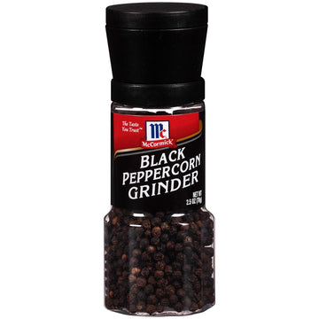 McCormick Black Peppercorn Grinder, 2.5 oz