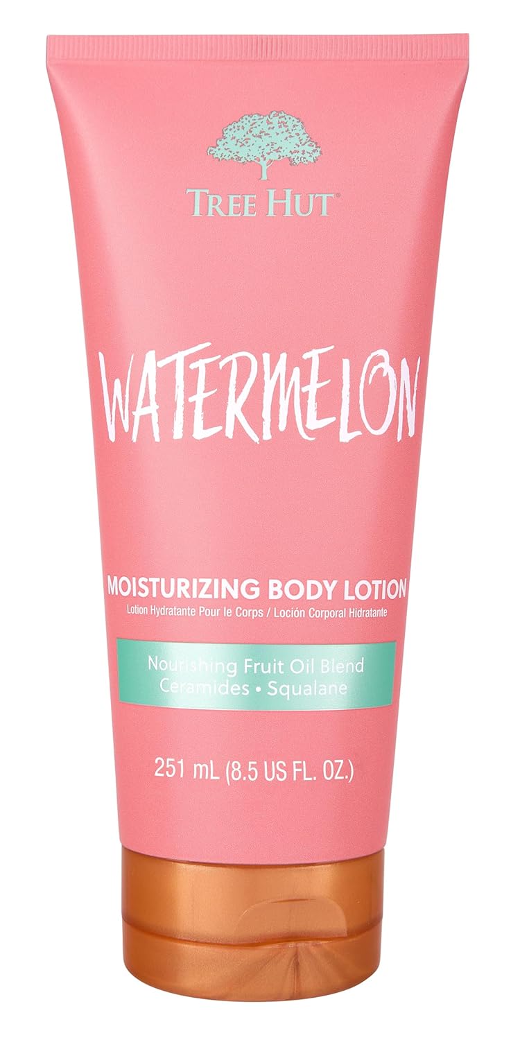 Tree Hut Watermelon Moisturizing Body Lotion | Ceramide And Squalene Formula Helps Protect Skin | Long-Lasting Hydration Leaves Skin Feeling Soft & Moisturized | 8.5 Fl Oz