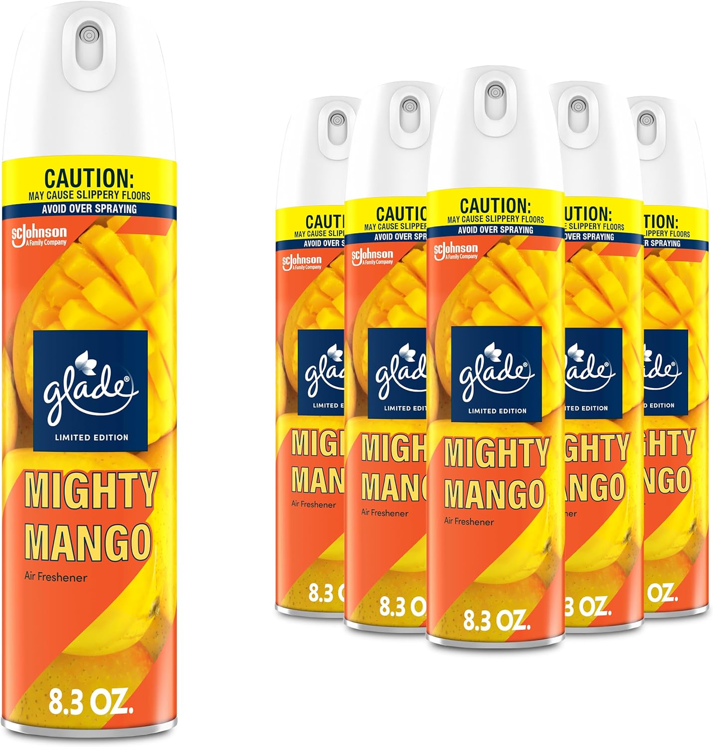 Glade Air Freshener Room Spray, Mighty Mango, 8.3 oz, 6 Count