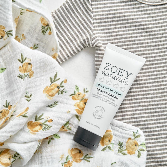 Baby Diaper Cream - Soothing Relief - Rash Protectant & Healing With Zinc Oxide & Kaolin Clay Ointment - Fragrance Free 3.4 Oz