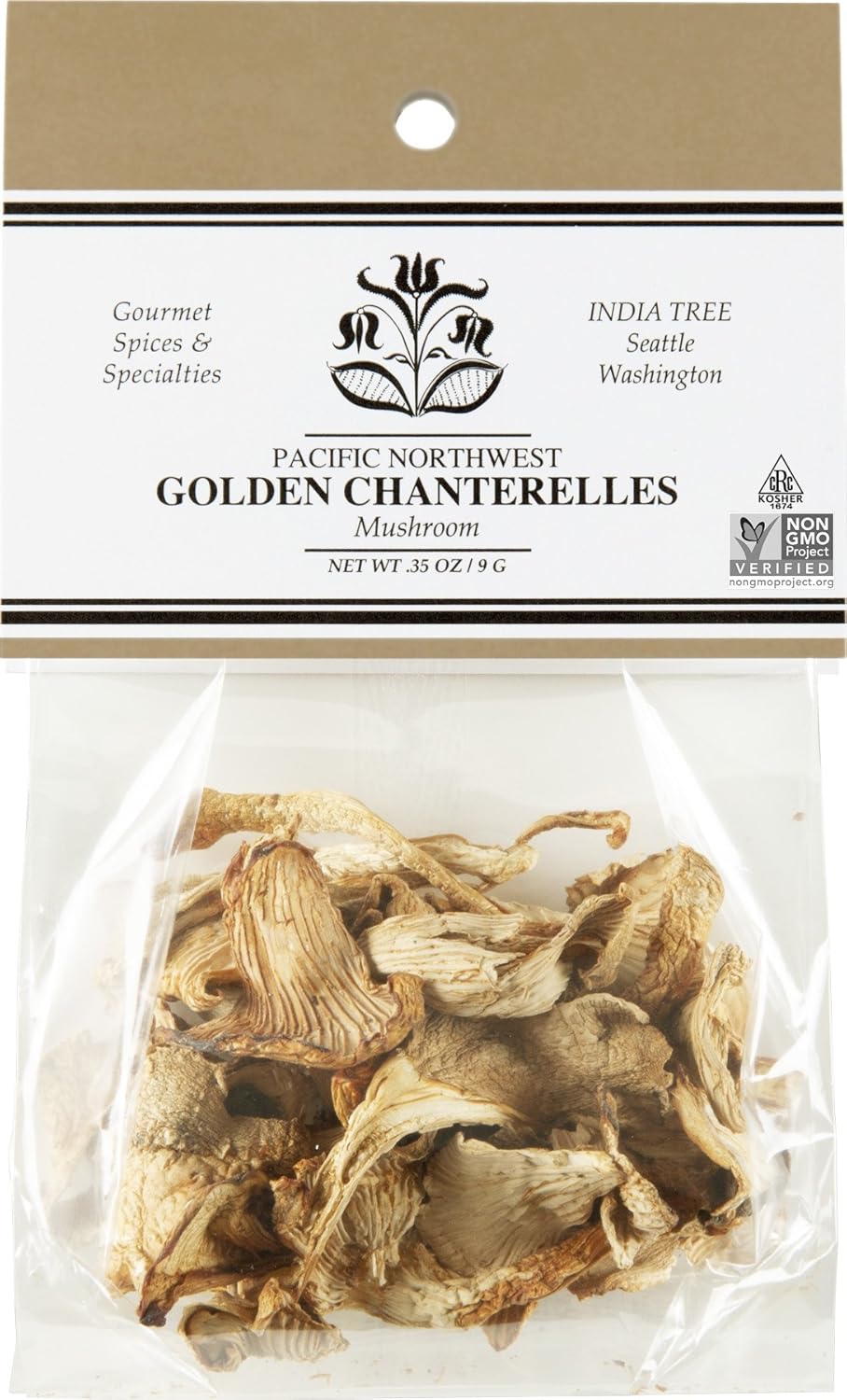 India Tree, Golden Chantrelle Mushrooms, Caravan| Premium-Quality & Flavor | 0.35 Oz (Pack Of 3)