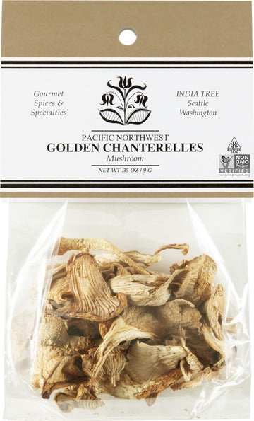 India Tree, Golden Chantrelle Mushrooms, Caravan| Premium-Quality & Flavor | 0.35 Oz (Pack Of 3)