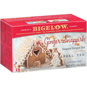 Bigelow Tea Ginger Snappish Herb Tea 18 Ct Tea Bag