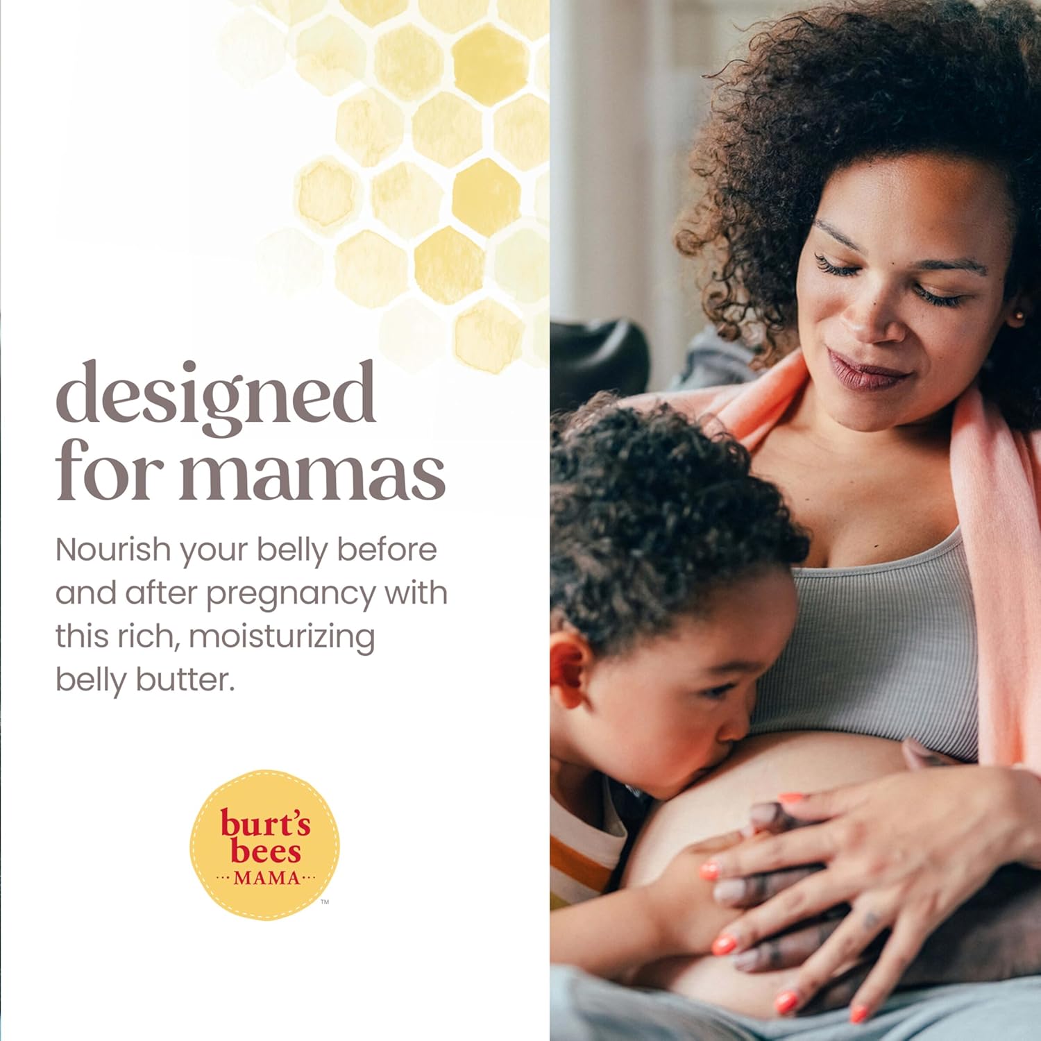 Burt's Bees Mama Belly Butter, Mothers Day Gifts for Mom, Stretch Mark Cream for Pregnancy Massages Body & Reduces Scar Appearance, Prenatal & Postnatal Tummy Skin Care, with Shea Butter, 6.5 Oz Tub : Body Butters : Beauty & Personal Care