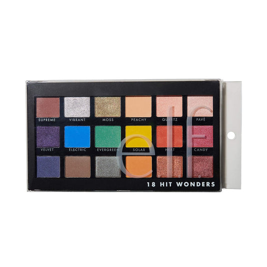 E.L.F. 18 Hit Wonders Eyeshadow Palette | 18 Shades | Matte, Satin & Shimmer | Ultra-Pigmented | 0.63 Oz (18G)