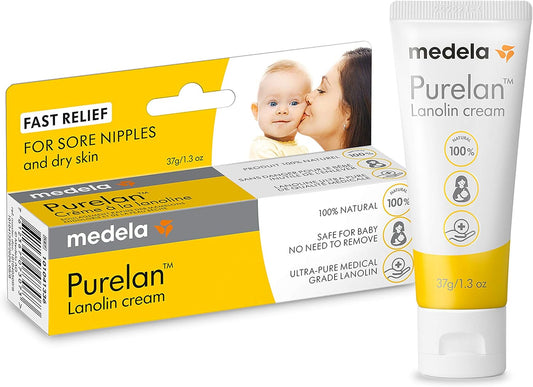 Medela Nipple Rescue Kit | Soothing Hydrogel Pads & Nipple Cream For Breastfeeding, Includes 4 Ct Reusable Gel Pads & Purelan Lanolin, Relief For Sore Nipples From Pumping/Nursing
