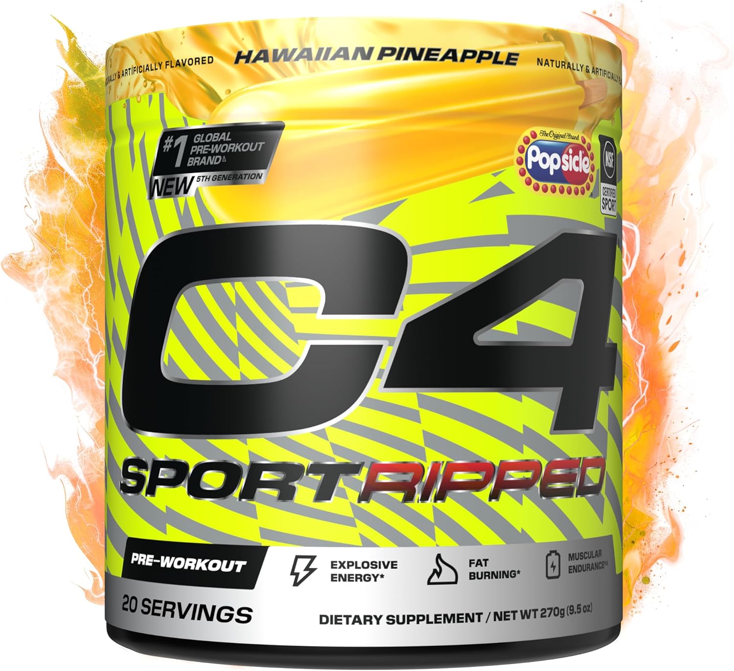 Cellucor C4 Sport Ripped Pre Workout Powder - Jolly Rancher Cherry - Nsf Certified For Sport - Elite Hydration - 200Mg Caffeine + Creatine + Beta-Alanine - Electrolytes And Energy - 20 Servings