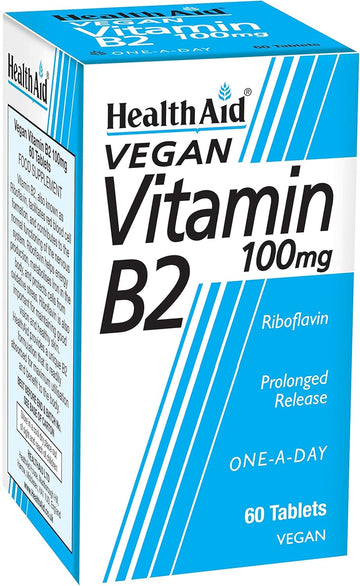 Healthaid Vitamin B2 (Riboflavin) 100Mg - Prolong Release - 60 Tablets