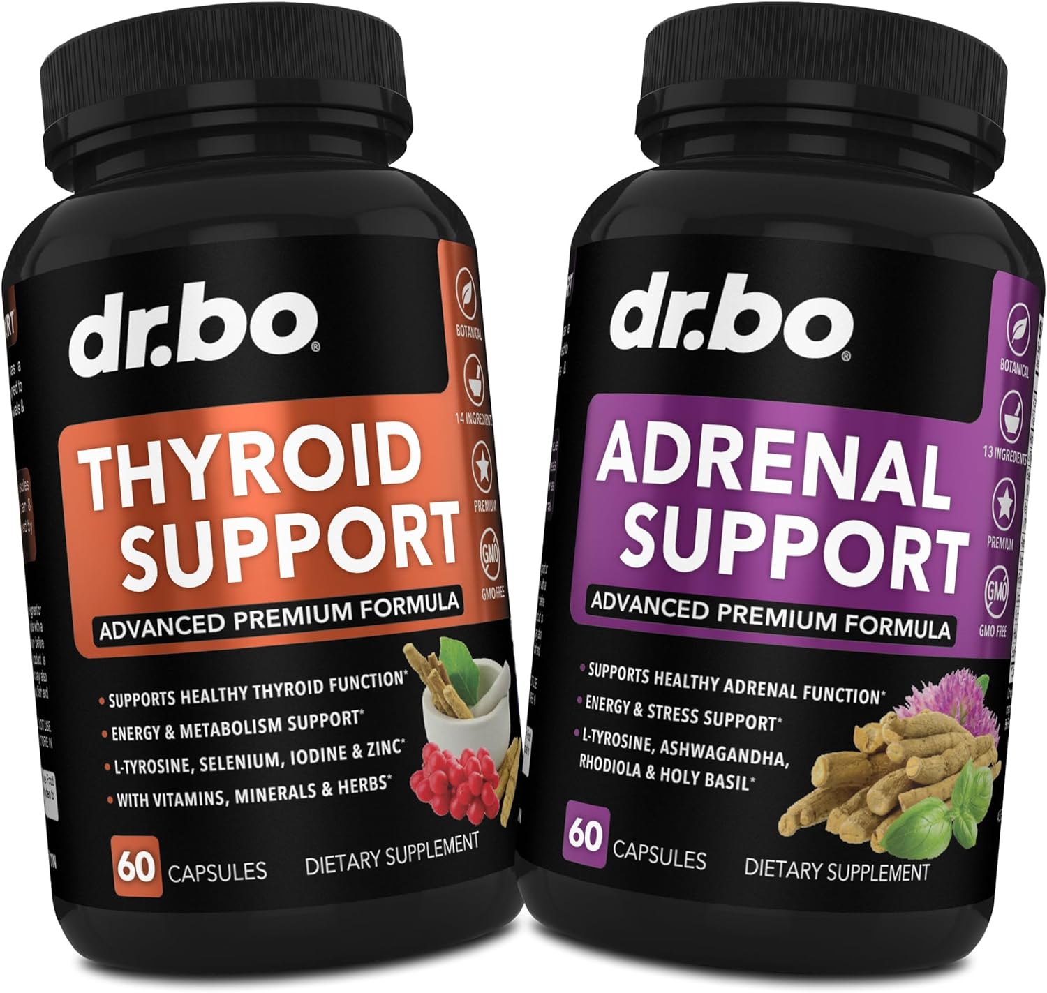 DR. BO Thyroid Adrenal Supplements for Women & Men