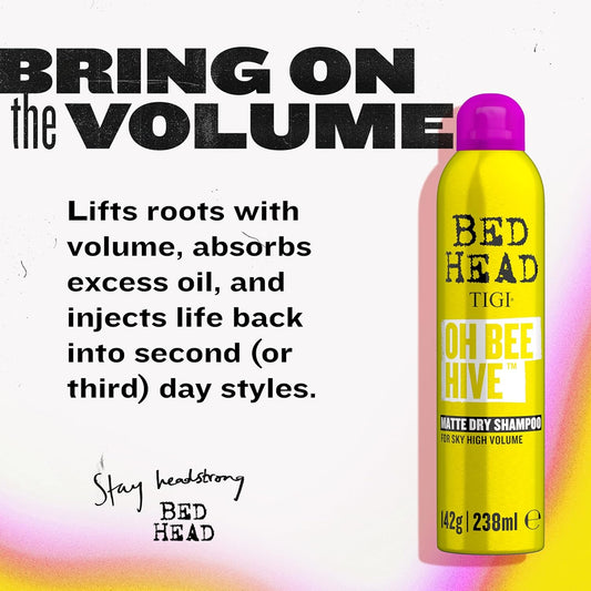 Tigi Oh Bee Hive Dry Shampoo, For Volume And Matte Finish, 238Ml