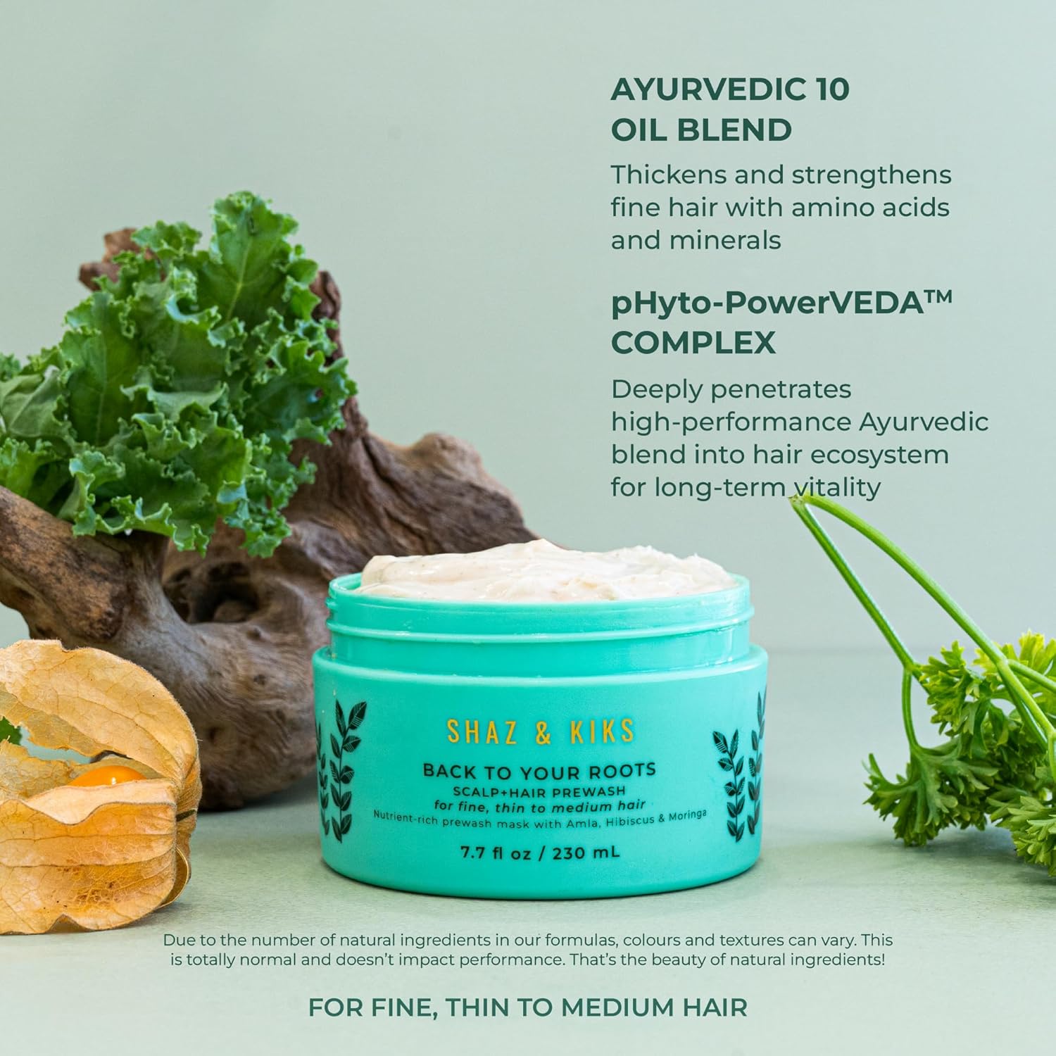 Shaz & Kiks Essential Prewash Mask For Fine, Thin To Medium Hair | Scalp & Hair Mask Delivering 35+ Essential Nutrients To Build Long-Term Health | Stimulate Growth & Thicken Fine Strands, 3.04 Oz : Beauty & Personal Care