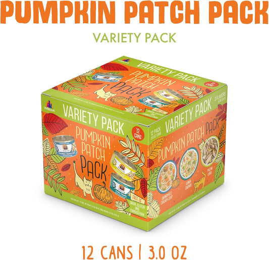 Weruva Classic Cat Food, Pumpkin Patch Pack Variety Pack, 3Oz Can (Pack Of 12)