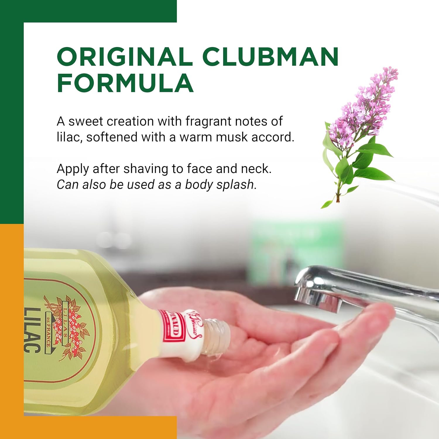 Clubman Pinaud Lilac Vegetal After-Shave Lotion 6 Oz : Beauty & Personal Care