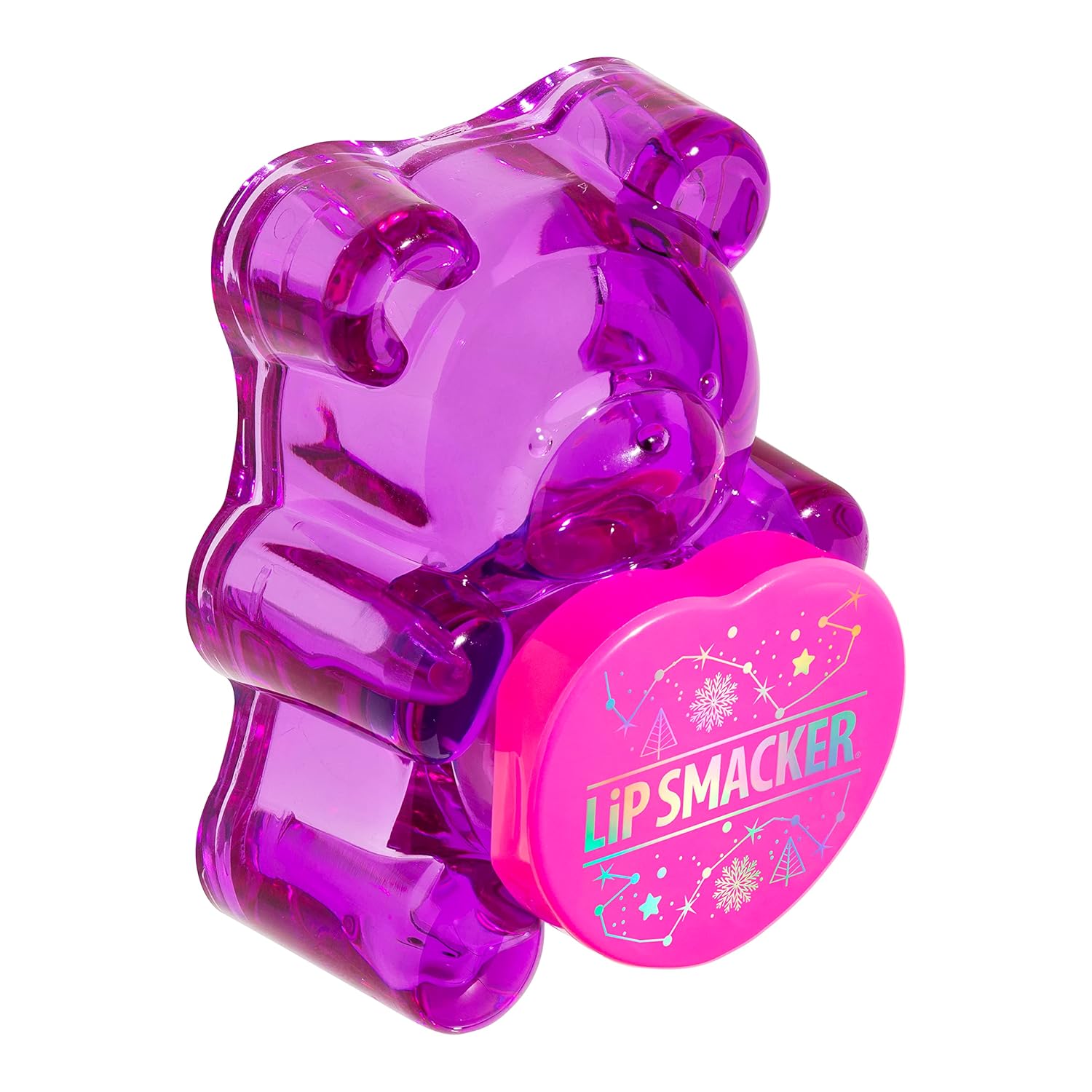 Lip Smacker Holiday Sugar Bear Flavored Lip Balm Gum Drop Purple Stocking Stuffer : Beauty & Personal Care