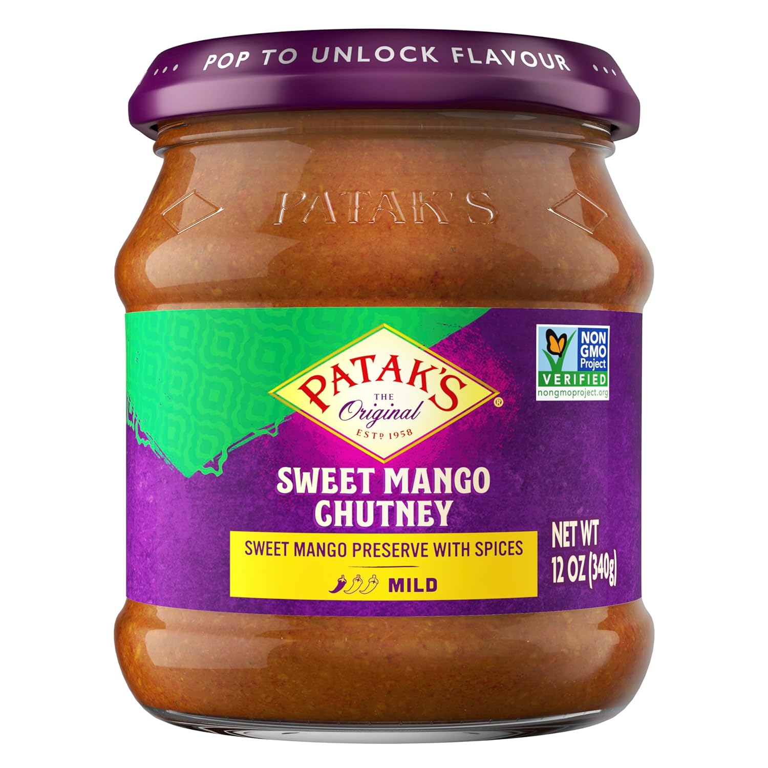 Patak'S Major Grey Chutney 12Oz 3Pk