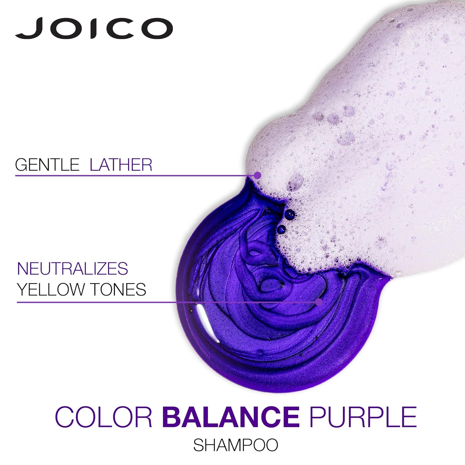Color Balance Purple Shampoo | For Cool Blonde, Gray Hair | Eliminate Brassy Yellow Tones | Boost Color Vibrancy & Shine | UV Protection | With Rosehip Oil & Green Tea Extract | 33.8 Fl Oz | Pump : Beauty & Personal Care