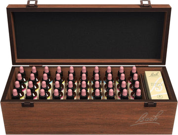 Bach Original Flower Remedies Wooden Box Set (38 Flower Essences + 2 Rescue Remedy + 2 Mixing Bottles) Dr Bach Professional Flower Remedy Kit