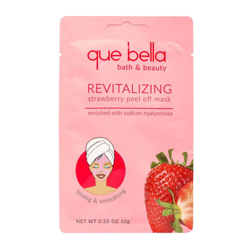 Que Bella Revitalizing Strawberry Peel Off Face Mask - 0.33Oz