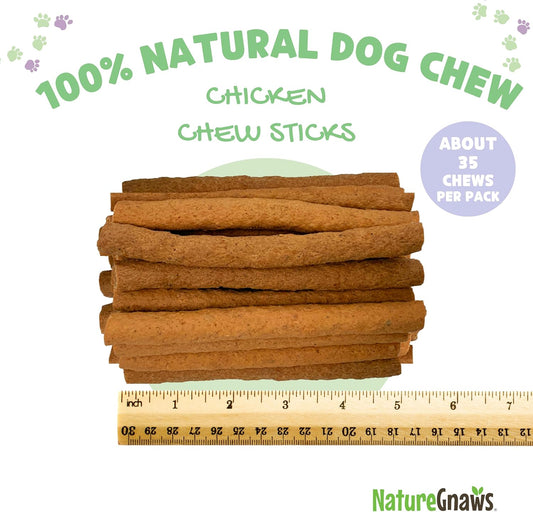 Nature Gnaws - Chew Sticks For Dogs - Premium Natural Dog Treats - Limited Ingredient Long Lasting Rawhide Free Dental Chews - 1Lb