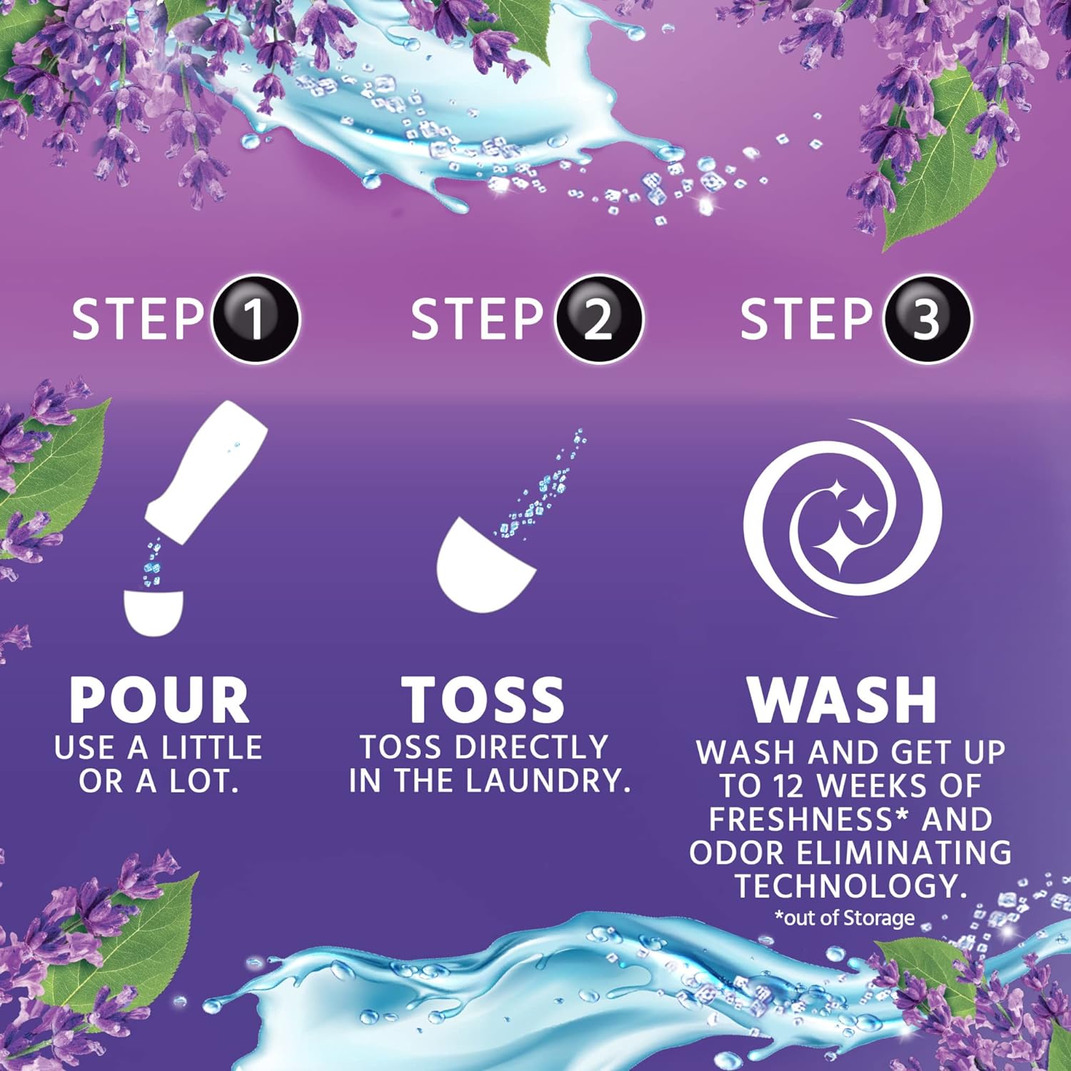 Purex Crystals In-Wash Fragrance and Scent Booster, Lavender Blossom, 39 Ounce : Everything Else