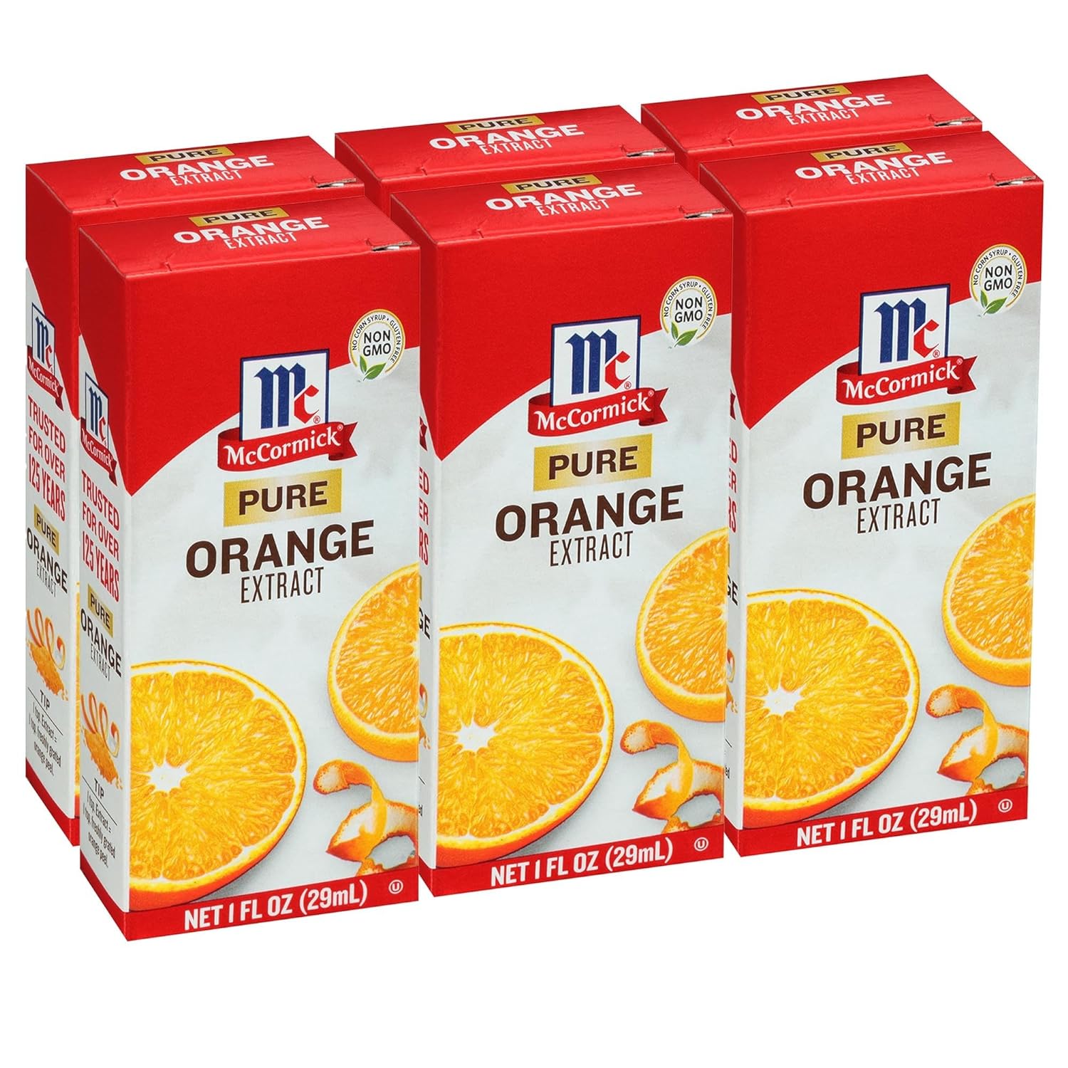 McCormick Pure Orange Extract, 1 oz. (Pack of 6)