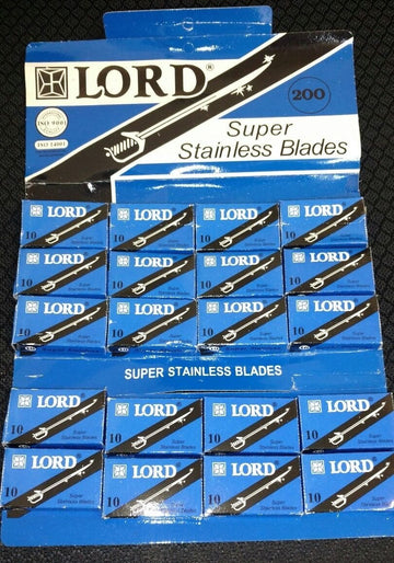 200 Lord Super Stainless Double Edge Safety Razor Blades