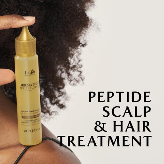 La'Dor Hair Loss Thickening Regrowth For Thinning Hair Itchy Dandruff Scalp Treatment - Dermatical Acitve Ampoule Hair Serum With Peptides Protein Korean Haircare Damaged Irritated Scalp 8.45 Fl Oz